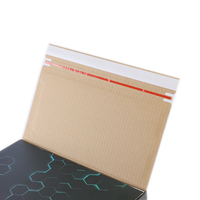 Boîte de papier ondulé auto-scellante avec impression de logo personnalisé boîte aveugle en carton d'expédition en usine avec bande d'étanchéité