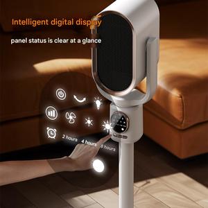 Chauffage de bureau sur pied d'hiver et d'été Télécommande Nouveau plastique Circulation de bureau Air froid chaud Fonction de tête à secouer disponible - Product Image 3