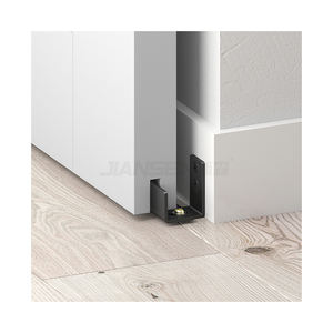Support mural inférieur inférieur de guide de plancher de <span class=keywords><strong>porte</strong></span> de grange <span class=keywords><strong>coulissante</strong></span> réglable résistante pour la <span class=keywords><strong>porte</strong></span> de grange - Product Image 1
