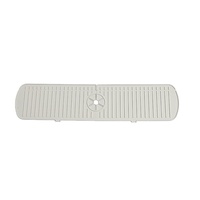 2025 Jieyu Tapis d'évier de cuisine en silicone et latex, écologique, antiadhésif, imperméable et réglable, avec supports de rangement pour robinet et récupération d'eau