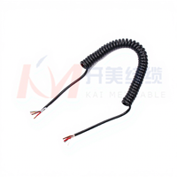 Cable Espiral para Remolque de Camión de Alta Calidad, 1-20A, Conductor de Cobre Libre de Oxígeno, PVC/PE/TPEE/F46, 450-750V, -40--+85, Cable Negro