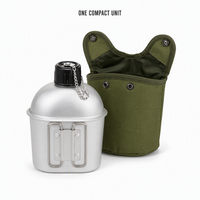 Ensemble de bouteilles d'eau pour le camping en plein air, haute résistance, portable, anti-rayures, gourde de randonnée