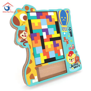 Cadeau éducatif idéal STEM Intelligence Toys Engaging Thick 3D Russian Blocks Brain Teaser - Product Image 1