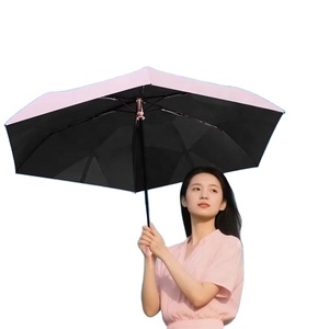 Paraguas de Viaje Plegable Automático, Nuevo, Moderno, de Pongee, Ultraligero, para Uso Comercial, Protección Solar y contra la Lluvia, OEM - Product Image 2