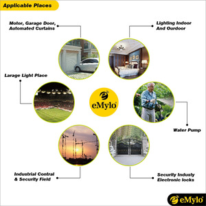 Emylo thông minh không dây RF chuyển đổi từ xa AC 12V 2-kênh điều khiển <span class=keywords><strong>Relay</strong></span> NFC Mạng 10A Max hiện tại Trắng CE chứng nhận mô hình aa038 - Product Image 5