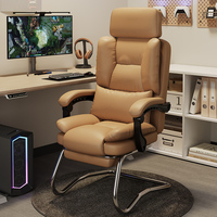 Chaise de direction ergonomique incurvée pour chaise de bureau inclinable à domicile avec tissu et matériau en maille pour une longue séance