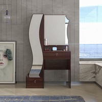 Zhiqu-coiffeuse avec tiroirs table de maquillage personnalisée avec miroirs coiffeuse moderne pour meubles de maison de chambre