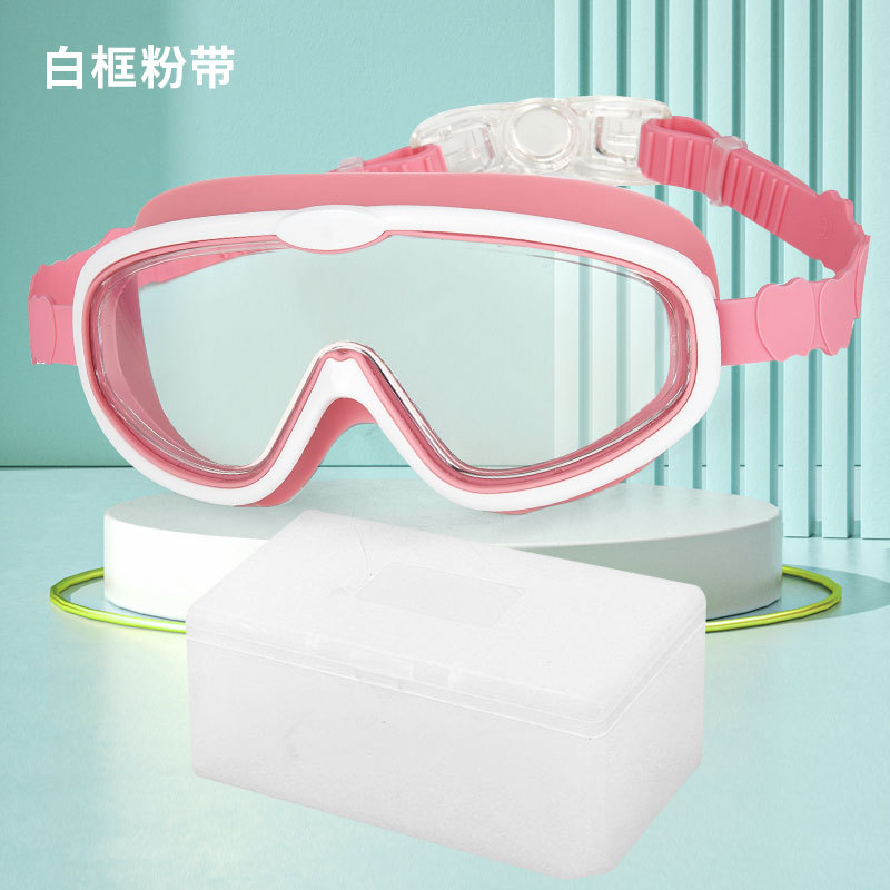 Montura blanca con correa rosa (estuche para gafas)