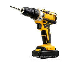 Perceuse sans fil rechargeable au lithium-ion 21V, perceuse à percussion haute puissance, perceuse multifonctionnelle à double usage, perceuse pistolet pour la maison