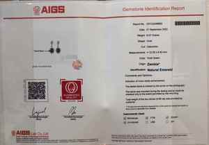 SGARIT เครื่องประดับสุดหรู 9.86 กะรัต มรกตธรรมชาติ ทอง 18K ใบรับรอง AIGS 36.5X15.5 มม. แอฟริกาใต้ ต่างหู งานแต่งงานและงานปาร์ตี้ - Product Image 6