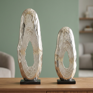 Handmade Aluminum New Arrival Sculpture Set <b>Figure</b> Modern Eco-Friendly Art Tabletop Display 2Pcs Living Room Decor - Product Image 3