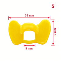 Lot de 50 paquets de 100 pièces de lunettes anti-choc en plastique pour coqs, 19*31mm, pour la prévention des combats et des becslements, fournitures pour élevages avicoles