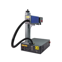 Machine de gravure laser à fibre CNC pour bijoux avec prise en charge DXF/BMP/AI pour la fabrication de bagues d'oiseaux et de pendentifs de collier, haute productivité