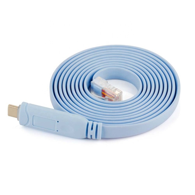1.8m FTDI RS232 Serial USB Type C to RJ45 Console Cable for Laptop Computer FT232RL Chip