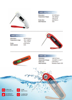 Termometer Makanan Digital Nirkabel SW Kelas Atas, Termometer Daging Digital, Termometer Memasak Makanan, Termometer Probe Ganda