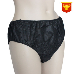 Culottes jetables non tissées taille unique noires pour femmes enceintes, usage sauna et transpiration - Product Image 1