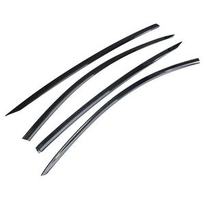 แผ่นบังลมรถยนต์สำหรับ TESLA MODEL Y / MODEL 3 สีดำ / คาร์บอนไฟเบอร์ แผ่นบังลมหน้าต่าง แผ่นบังแดดประตู ป้องกันฝน - Product Image 4