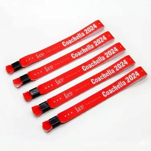 أساور قماشية مطبوعة مخصصة بالجملة من البوليستر للطباعة بالتسامي مع قفل أحادي الاتجاه - Product Image 6