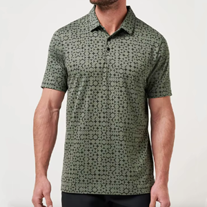 Camiseta Casual para Hombre OEM, Impresión DTG, Tejido de Poliéster Transpirable, para <span class=keywords><strong>Golf</strong></span>, Secado Rápido, Diseño ODM - Product Image 1
