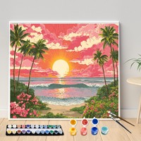 Cadeaux personnalisés, kits d'art à peindre par numéros, peinture à l'huile non personnalisée pour adultes, enfants, débutants, décoration de la maison