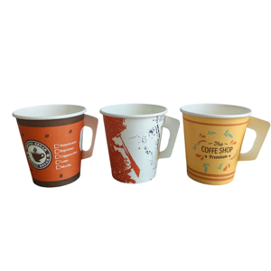 Vaso de Papel Blanco Desechable Personalizable de EAU/EE. UU., con Tapa Antiescaldante para Bebidas Calientes y Frías, Ideal para Café, Leche y Té - Product Image 1