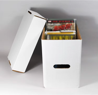 Boîtes de rangement pour livres bande dessinée, logo personnalisé, longues, courtes, en noir et blanc, collection de collection, boîte longue