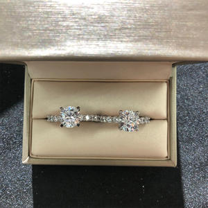 Anillo de Boda de Plata de Ley S925 con Baño de Rodio y Circonita de Alto Contenido de Carbono, Estilo Retro, para Mujer, para Aniversario y Fiesta - Product Image 4