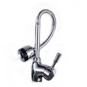 <span class=keywords><strong>Grifo</strong></span> de cocina de aleación de zinc cromado de arco alto, monomando, mezclador de agua fría y caliente, <span class=keywords><strong>grifo</strong></span> de fregadero, fabricado por OEM para proyectos modernos - Product Image 3