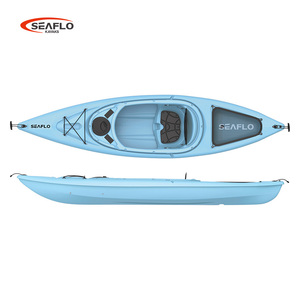 เรือคายัค SEAFLO OEM รุ่นใหม่ สีสันสดใสสไตล์มาการอง สีฟ้า สำหรับผู้ใหญ่ แบบนั่งในค็อกพิท พร้อมที่พักเท้าปรับได้ รุ่น SF-1004 มีจำหน่ายแล้ว - Product Image 1
