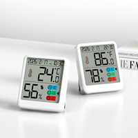 Thermomètre hygromètre numérique d'intérieur pour la maison, avec support magnétique, grand écran, affichage de la température et de l'humidité