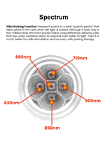 Tête de longueur d'onde de qualité médicale 5 avec stylo de thérapie par lumière rouge à fibres optiques blanches et infrarouges 1 torche cible Led 850nm Vision nocturne