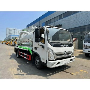 Camion de nettoyage d'égouts Foton, aspirateur à jet combiné, 6 roues, moteur diesel, boîte de vitesses manuelle - Product Image 1