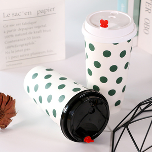 Vaso de Papel de Doble Pared de 4oz/8oz/10oz/12oz con Tapa, Vasos de Papel PLA con Funda para Bebidas Calientes, Vaso de Café para Bebidas Calientes, Té - Product Image 3