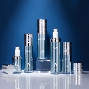 Tùy chỉnh 1oz 20 30 50 100 120 ml 30g 50g độc quyền Electroplated nhựa chăm sóc da Bao bì thiết lập không có không khí bơm chai và Kem Jar - Product Image 2