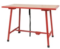 Banco de Trabajo Plegable Portátil de Madera Maciza y Acero H403 para Taller, Bricolaje Industrial y Uso en Maquinaria de Tuberías