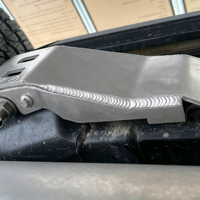 Plaque de protection en alliage Al-Mg version classique pour GWM Tank 500, kit de protection sous châssis robuste 8 mm, fixation directe OEM, argent, tout-terrain 4x4, protection contre les rochers