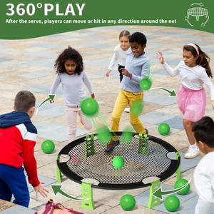 Nuevo Juguete de Exterior para Niños y Niñas, Juego Multijugador, Catapulta, Disco Grande de 90 cm de Diámetro, Equipado con 2 Pelotas - Product Image 2
