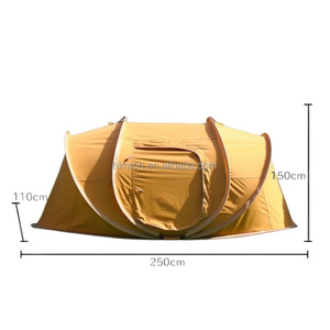 Carpa de Playa Impermeable con Protección UV en Forma de Bote, Carpa de Camping Familiar para 3-4 Personas, Portátil, Automática y de Apertura Rápida - Product Image 2