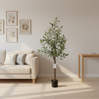 Árboles de Olivo Desmontables de 3 a 8 pies, Bonsái en Maceta, Adorno de Jardín, Árbol Artificial, Decoración del Hogar, Plantas Artificiales, Vegetación Artificial