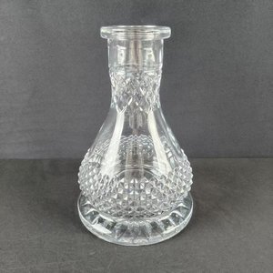 Base en verre pour chicha, accessoires de narguilé, 22 cm, motif transparent, vente en gros d'usine - Product Image 4