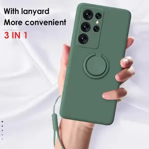 Coque en silicone pour <span class=keywords><strong>Samsung</strong></span> <span class=keywords><strong>Galaxy</strong></span> A54 A53 A33 A73 A34 A14 A32 A52 <span class=keywords><strong>A42</strong></span> A12 A72 A13 A23 A24 A51 A71 4G <span class=keywords><strong>5G</strong></span> avec support de téléphone à anneau - Product Image 6