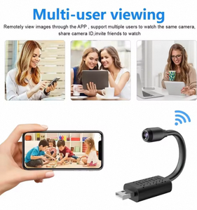 Мини Wi-Fi наблюдение 2,4G Wi-Fi ночное видение Обнаружение движения домашняя Безопасность Мониторинг широкоугольная IP-камера обнаружения - Product Image 5