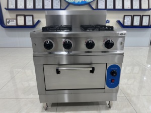 Fabricant professionnel <span class=keywords><strong>Cuisinière</strong></span> 4 brûleurs Hôtel commercial Équipement de cuisson <span class=keywords><strong>Cuisinière</strong></span> à gaz avec four - Product Image 4