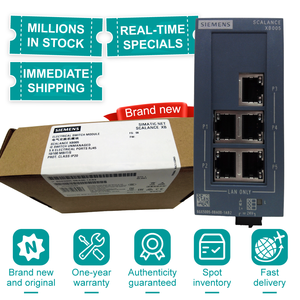 ซีเมนส์ ของแท้ 100% ใหม่เอี่ยม SCALANCE XB005 โปรแกรมเมเบิล ลอจิก คอนโทรลเลอร์ (PLC) โมดูลสวิตช์อีเธอร์เน็ตอุตสาหกรรม 6GK5005-0BA00-1AB2 - Product Image 6