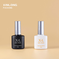 Esmalte de Uñas UV LED de 15 ml para Uso Industrial OEM/ODM con Tapa y Pincel, Marca XINLONG, Botella de Vidrio