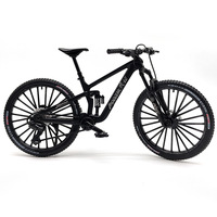 Nuevo Modelo de Bicicleta de Montaña Simulada de Aleación 1:8 de 20 cm con Horquilla Delantera Retráctil, Rueda Trasera con Correa y Amortiguación