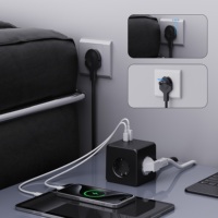 Nouvelle prise cube simple avec prise plate PD20W, charge rapide avec USB et 2 TYPE-C, maison intelligente, compacte et attrayante, KC Allemagne/Corée