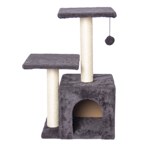 Lüks kedi mobilya kedi ağacı tırmalama Sisal direkleri modern orta kedi tırmalama sütunu - Product Image 1