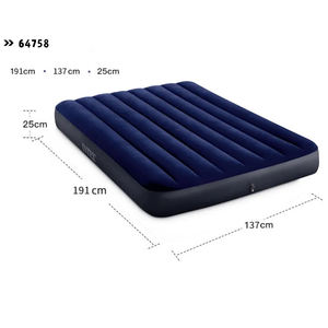 <span class=keywords><strong>Matelas</strong></span> <span class=keywords><strong>Gonflable</strong></span> <span class=keywords><strong>Intex</strong></span> 64758 Série DURA-BEAM de Haute Qualité Classique Floqué Deux Personnes pour Utilisation en Extérieur et Mobilier de Maison - Product Image 2
