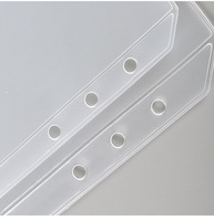 Bolsa con Cierre A4 A5 A6 A7 B5 de PVC Transparente, Bolsa de Plástico con Cierre Hermético, Sobres para Dinero para Carpeta de Presupuesto